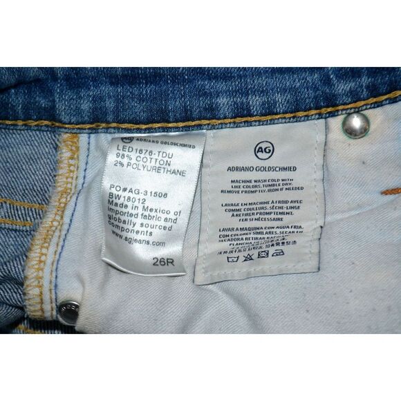 ADRIANO GOLDSCHMIED Women's The Phoebe High Waisted Tapered Leg Jeans SIZE 26R - Picture 10 of 10